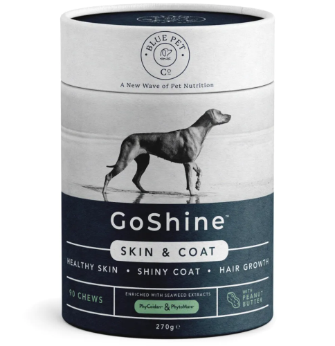 GoShine, supplément d'algues pour la peau et le pelage du chien, saveur beurre de cacahuète