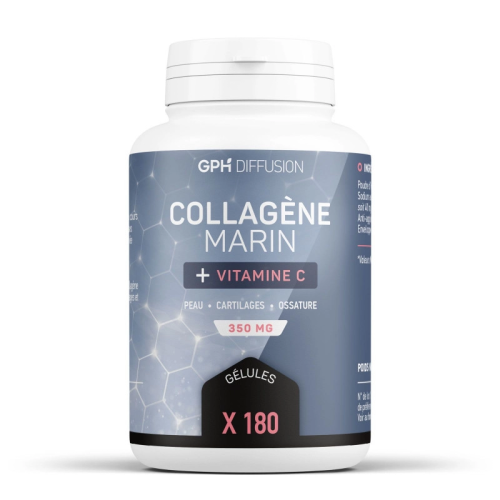 COLLAGÈNE MARIN + VITAMINE C 350 mg 180 GÉLULES